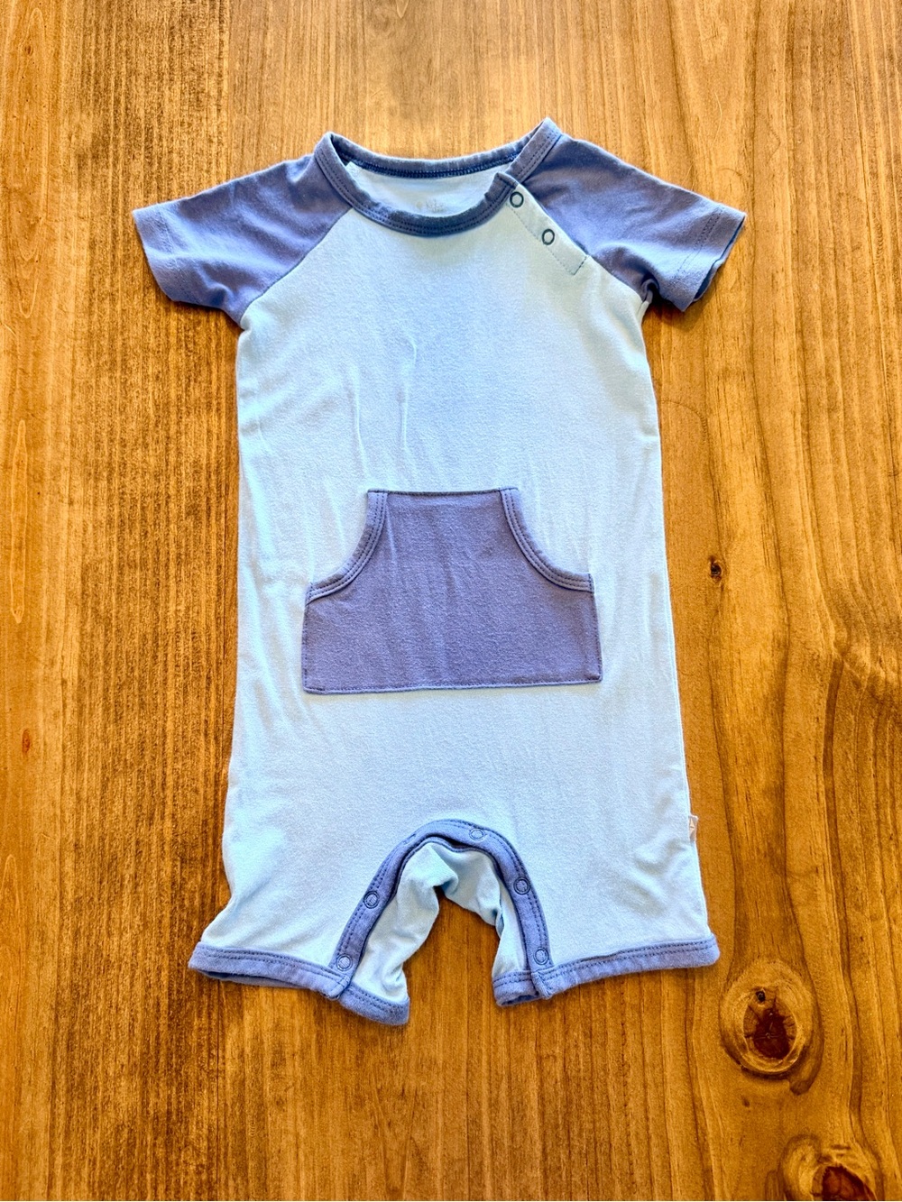 Kyte Baby Shortall Romper in Blue